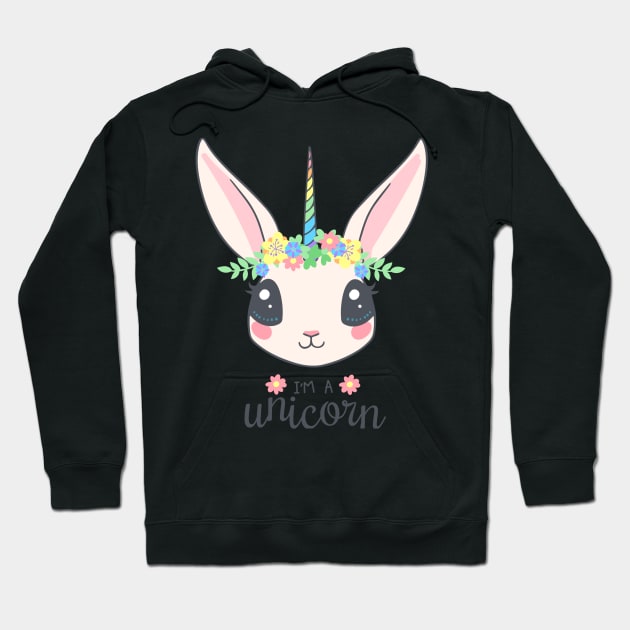 I'm a unicorn bunny Hoodie by Ch4rg3r